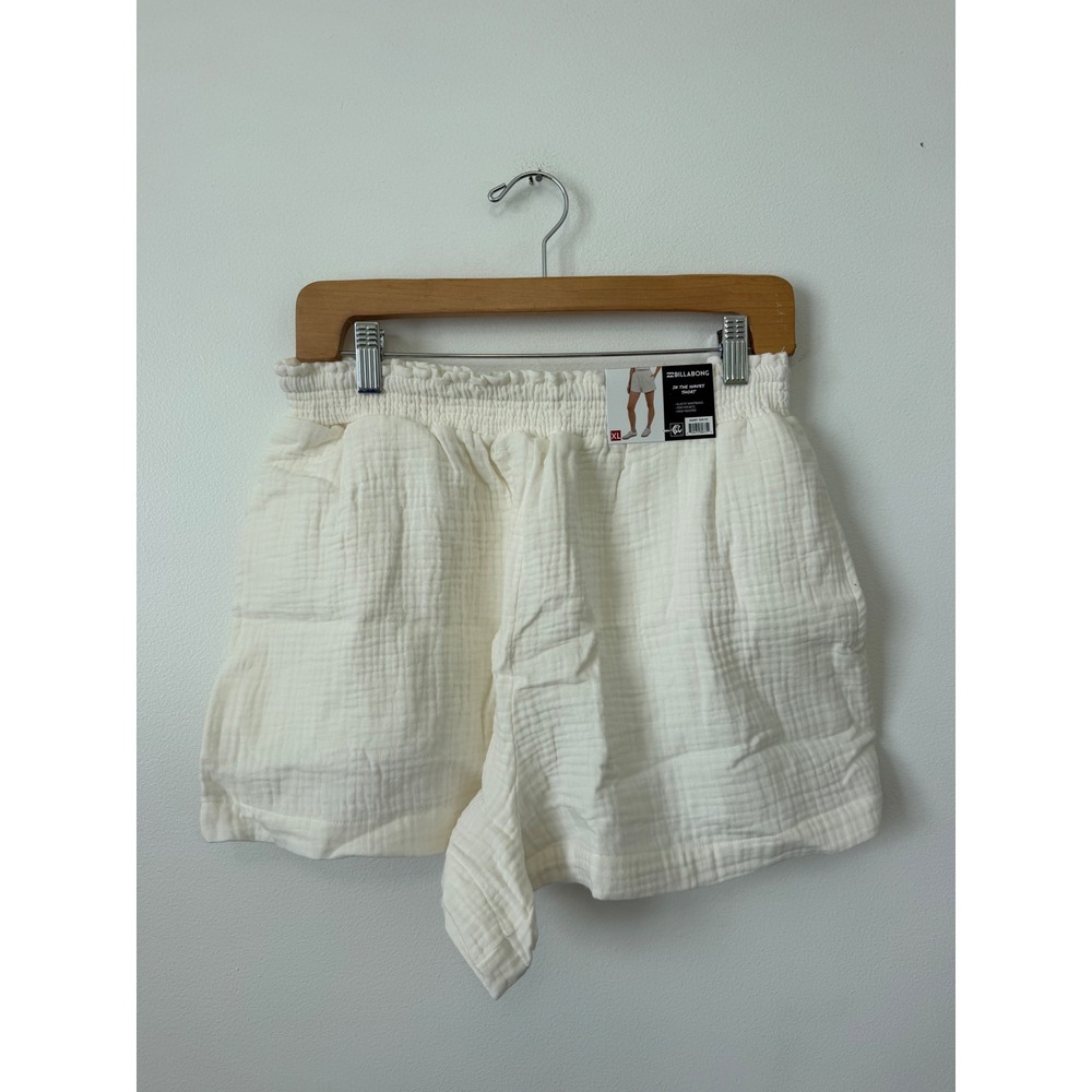 Billabong In the Waves Gauze Shorts – White – Women's XL – NWT